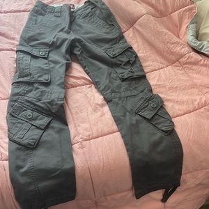 gray matchstick cargo pants
